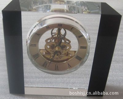 廠家直銷，品質(zhì)非凡 探秘浦江博石003家居水晶鐘表